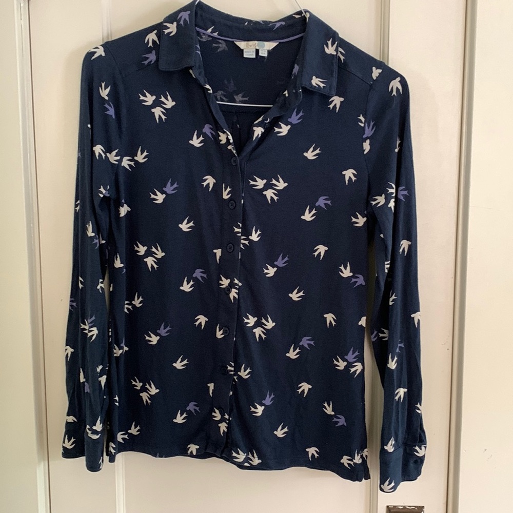 Knit bird blouse 6